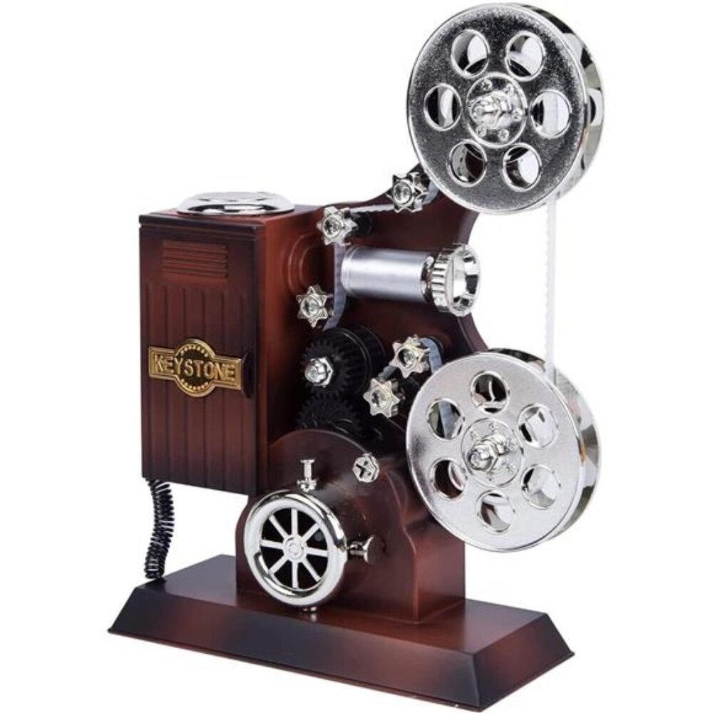 Movie Projector Music Box,Mini Antique Vintage Craft Music Box Plays Tune